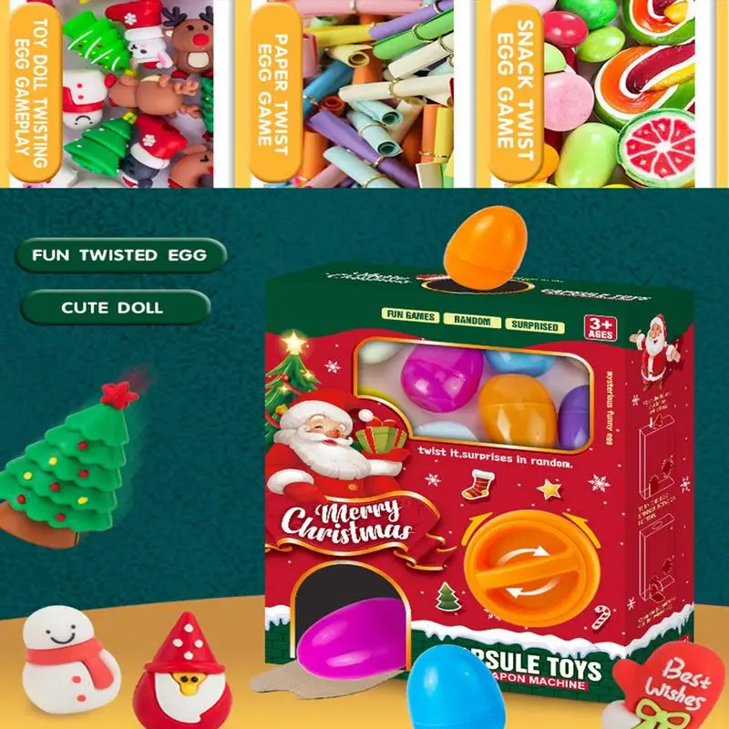 Kids Claw Machine Toy Funny Vending Grabber Egg Toy For Toddler Christmas Theme Design Kid Vending Machines Toy For Kids Boys 2