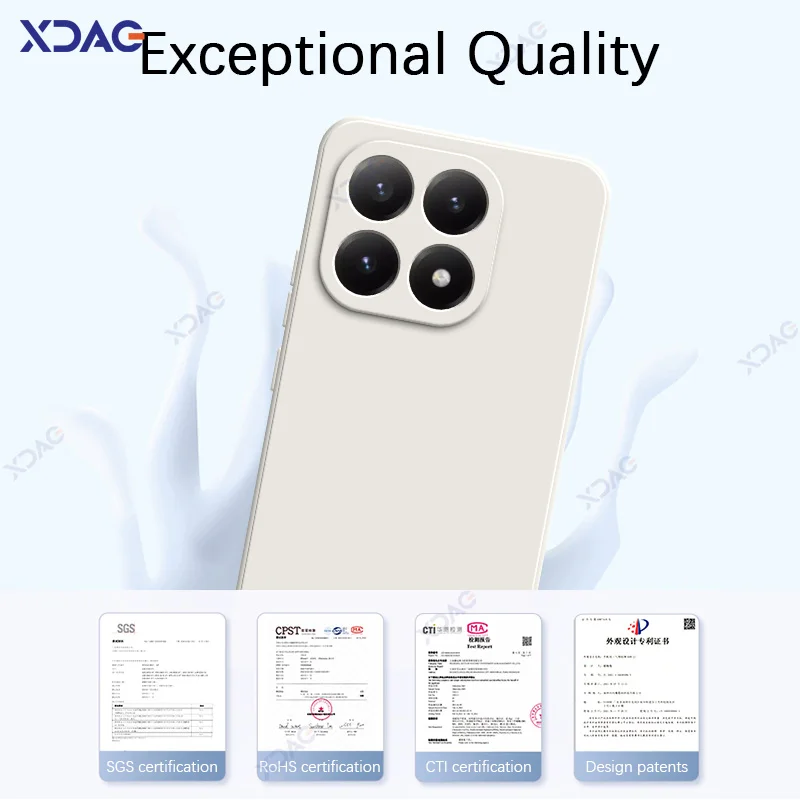 Luxury Waterproof Silicone Back Cover for Mobile Phones - Soft 360° Protection