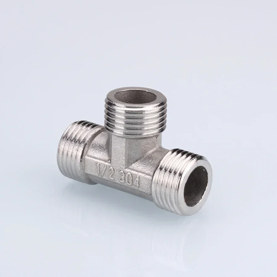 Pipe Fitting Water Pipe Fitting Hose Pipe Fitting Tee Adapter 1/2" 3/4" BSP Female Male Thread Tee Type Reducing Stainless steel Elbow Butt joint adapter Adapter Coupler Plumbing fittings