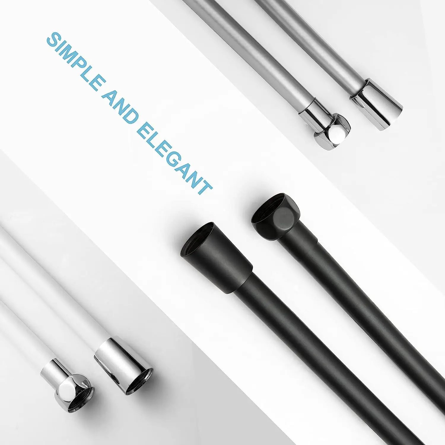 1.5/2/3/5 M High Pressure Shower PVC Smooth Shower Hose With Anti-Twist Brass Connections Universal Replacement Kink Four Color 6 Mallzona S3f2ac7918d3d49c48ee071a58b9014b5B 1.5/2/3/5 M High Pressure Shower PVC Smooth Shower Hose With Anti-Twist Brass Connections Universal Replacement Kink Four Color Mallzona