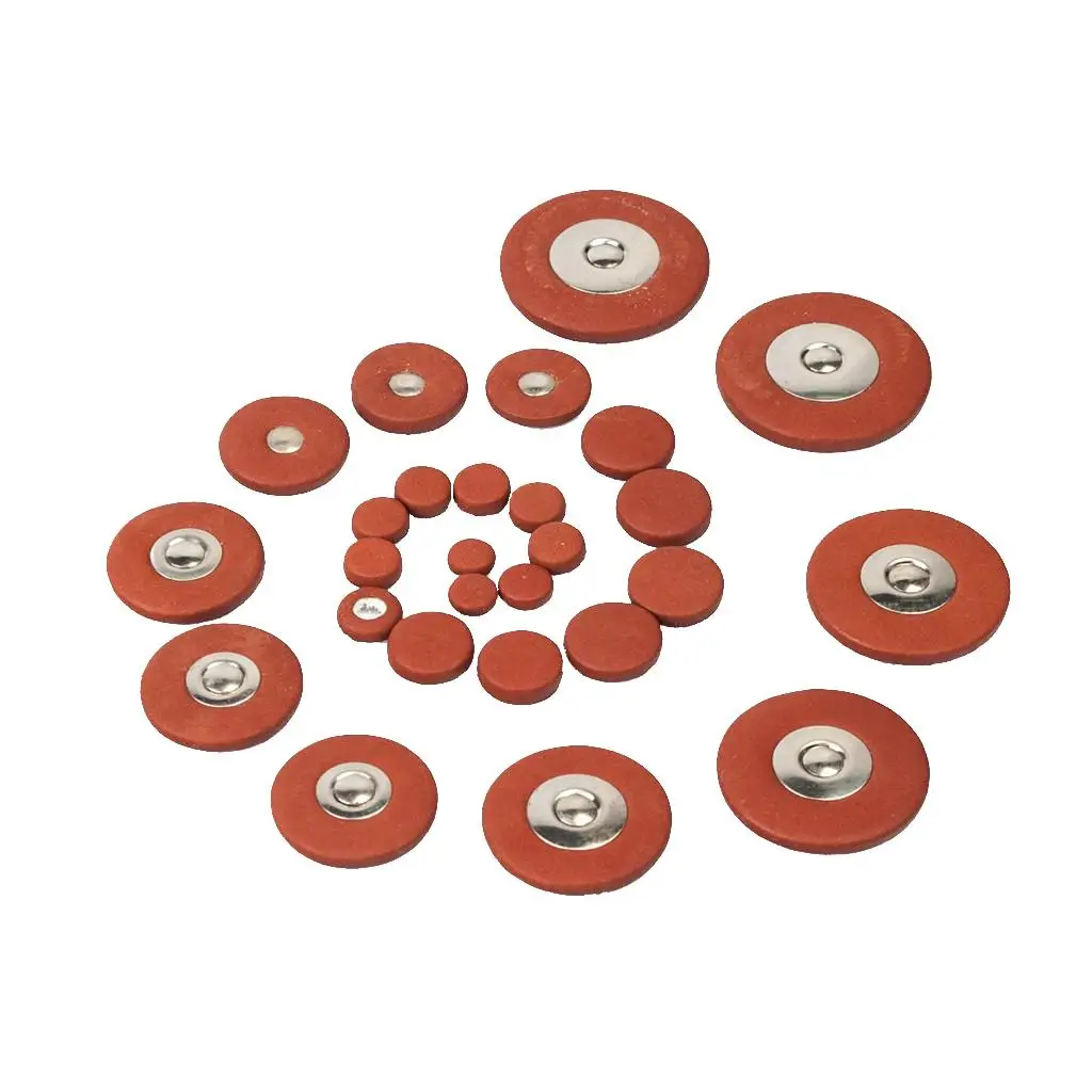 

27pcs Soprano Saxophone Pads Sax Leather Pads for Wind Instrument Parts