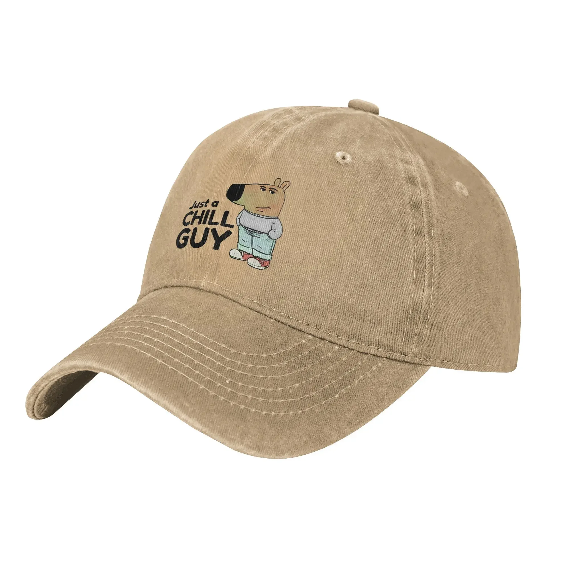 Vintage I Am Just A Chill Guy Meme Baseball Caps Unisex Style Distressed Denim Snapback Cap  Outdoor All Seasons Travel Adjustab 6