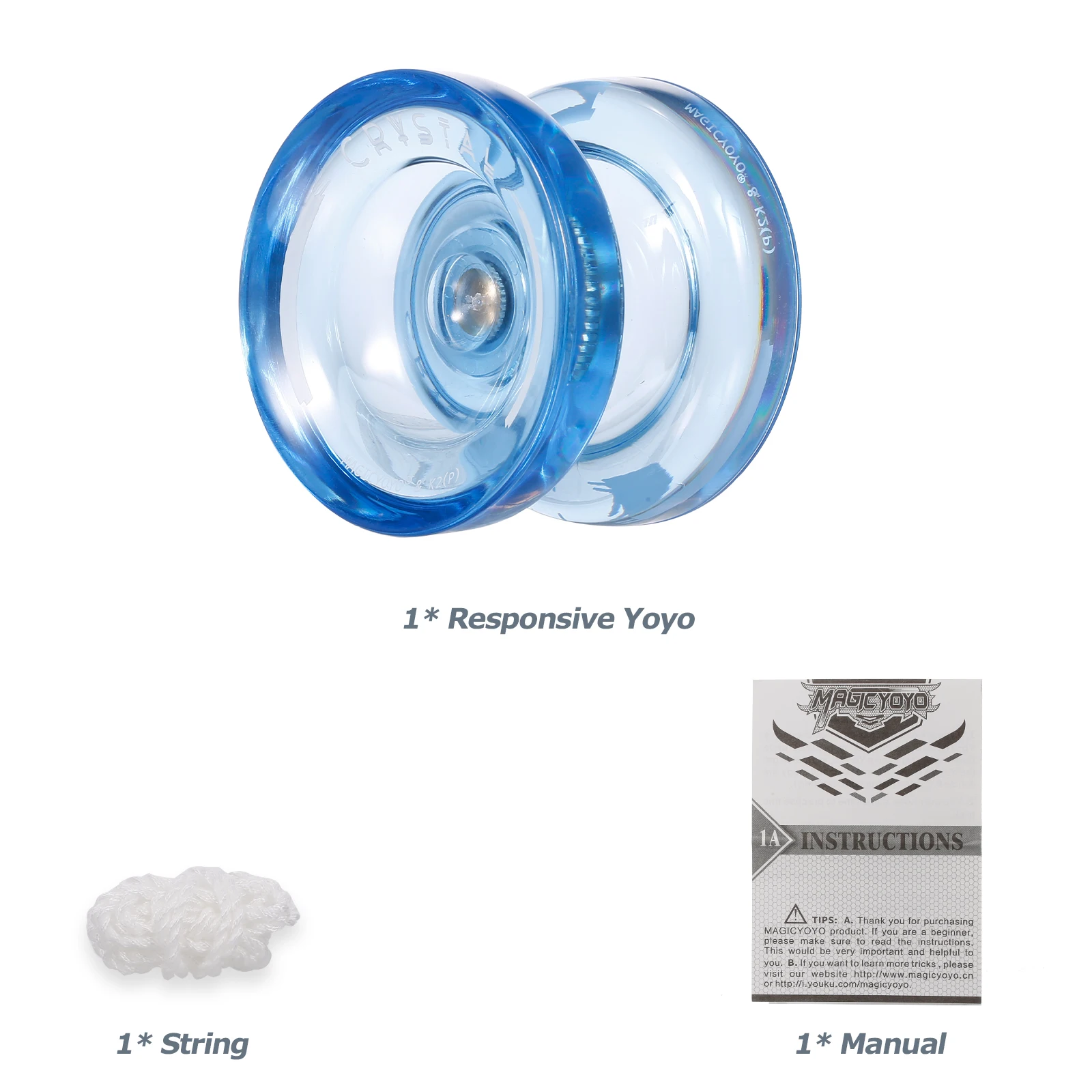 Yoyo ball MagicYoyo K2P Responsive Yoyos Kids Beginner Yoyo Narrow Bearing Steel Axle ABS Body Looping Play
