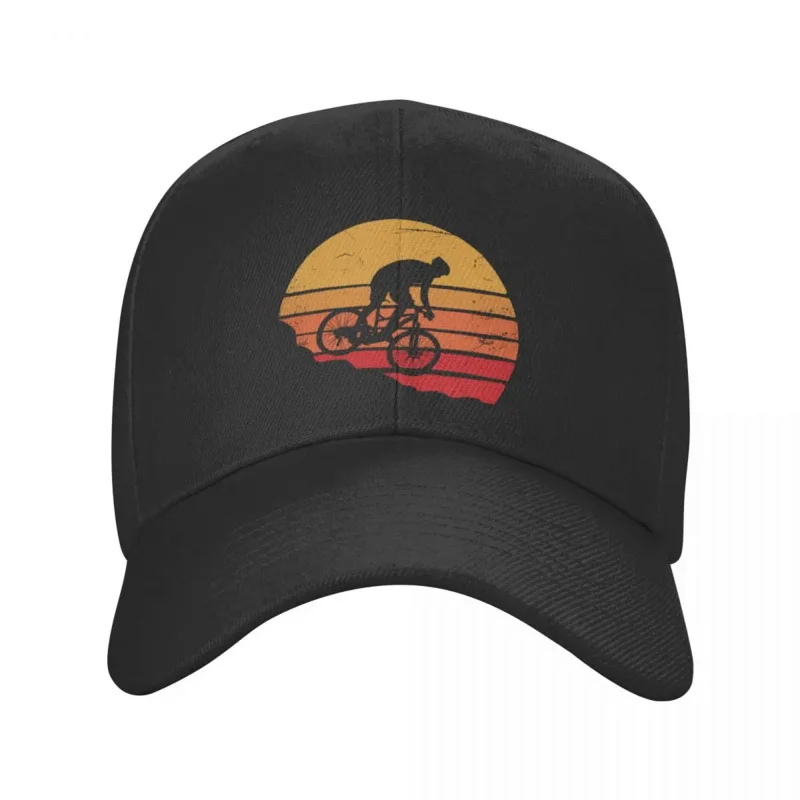

Vintage mountain biking baseball cap for men women adjustable unisex retro outdoor MTB dad hat hip hop snapback caps