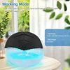 Water-Based Purifier Air Washer, Air Revitalizer & Freshener, Air Fresher with 7 LED Color Changing Light for Rooms (Black) 6