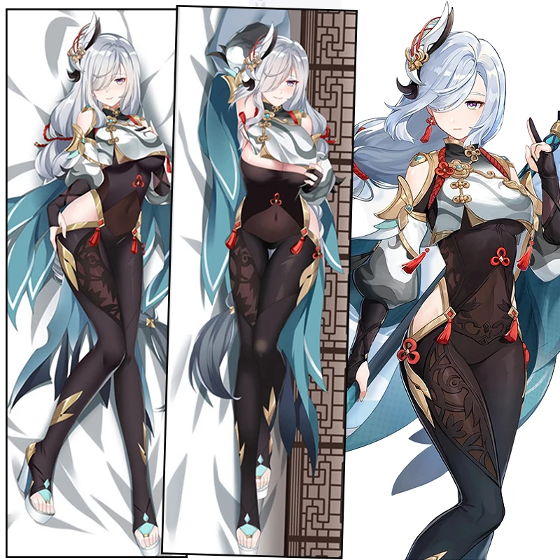 Наволочка для косплея Genshin Impact Dakimakura Shen He аниме обнимающая подушка тела наволочка