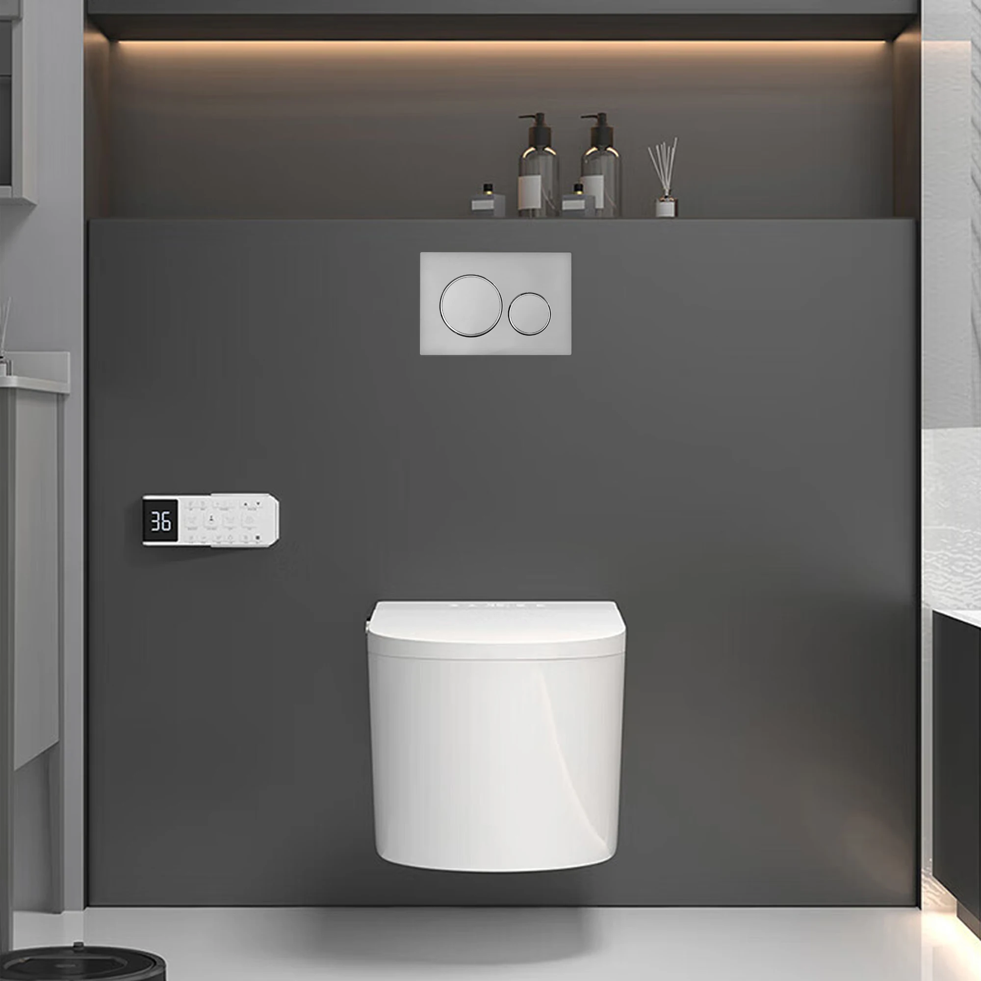 Flushing Plate with Flush Lever Set & Mounting Frame Fits Geberit Sigma 20 Spare Parts Dual Flush Silver Chrome