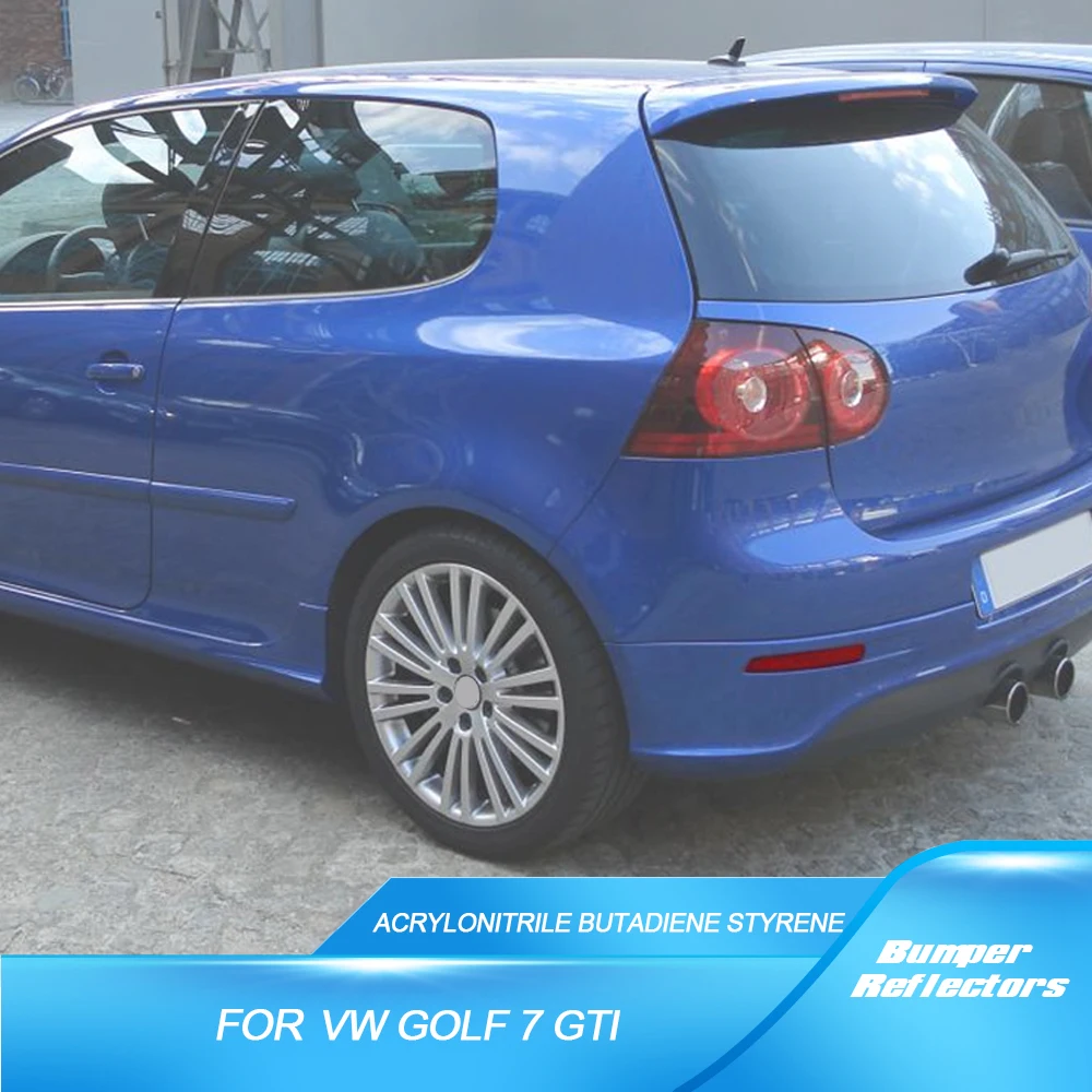 Abs Auto Car Rear Bumper Reflectors Stripe Light Lamp Left Right Red