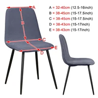Higher Quality Velvet Chair Cover 1/2/4/6 pcs Stretchable Chair Cover For Dining Room 2 Type of Fabrics Chair Slipcover For Home 2