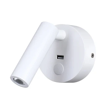 Tokili 유선 램프 독서용 터치 조광기 스위치 스콘스 LED 침대 옆 독서등, USB 충전기, 포커스 빔 홈 RV 보트