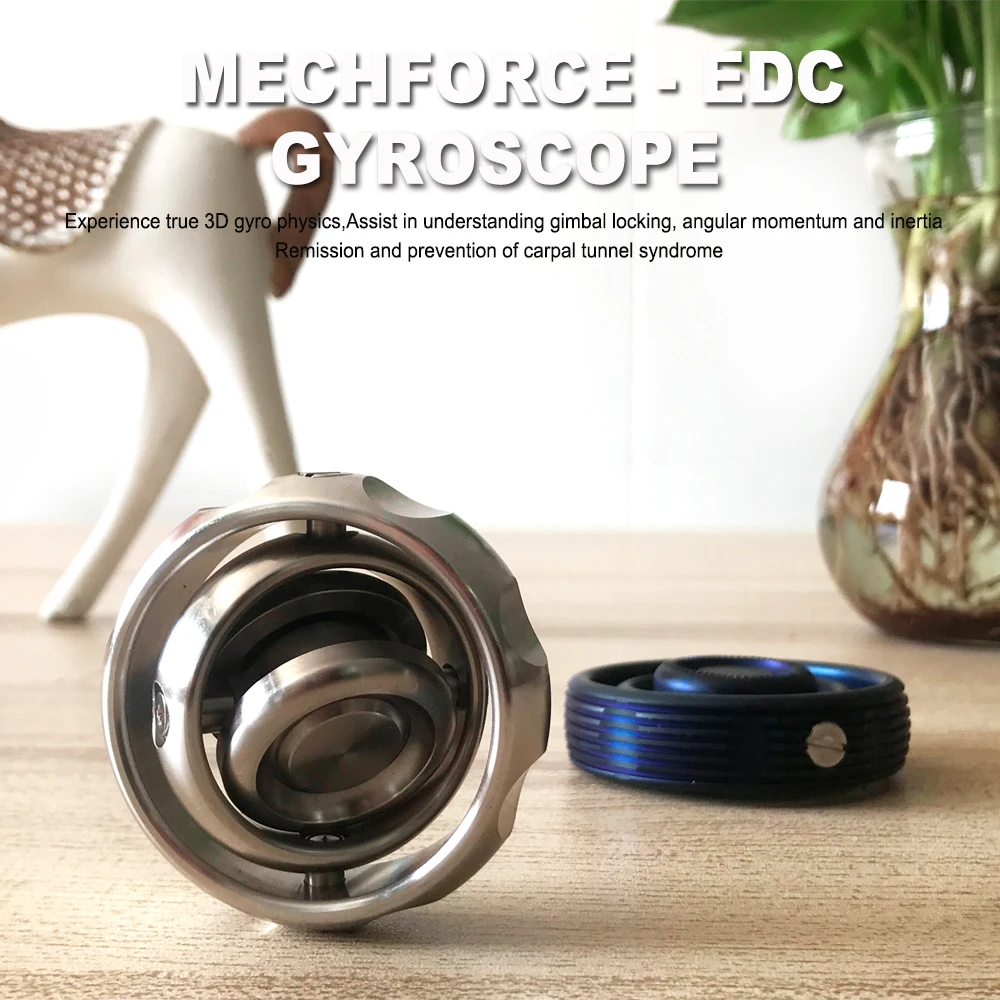 

Обновленный металлический гироскоп Mechforce для повседневного использования, искусственная игрушка для взрослых, антистрессовый баланс, фиджет-Спиннер
