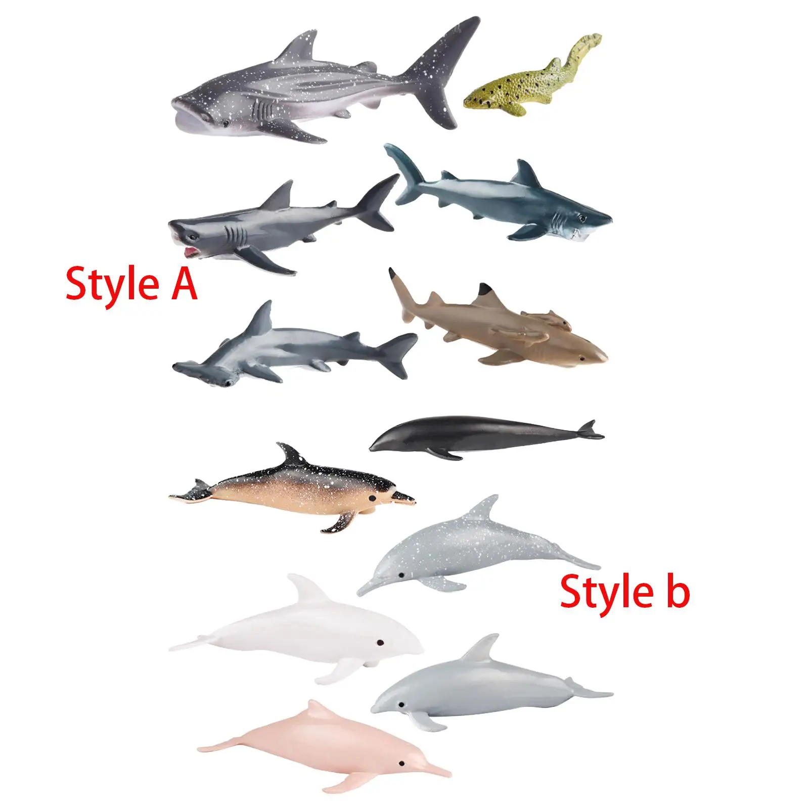 

Animal Model Lifelike Portable Countertop Decorative Simulation Shark Toy