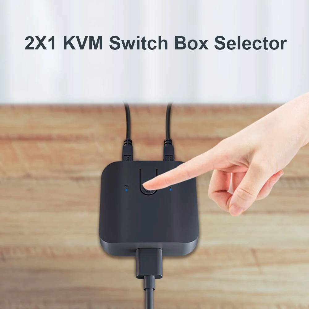 

Portable USB Printer Sharing Device 2 in 1 Out Printer Sharing Switch 2-Port Manual KVM Switch Box Selector USB 2.0 3.0