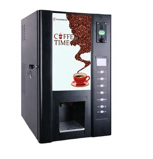 

Professional Automatic Self Coin Card Payment Instant Premix Powder Milk Tea Coffee Vending Machine With CE Certificate