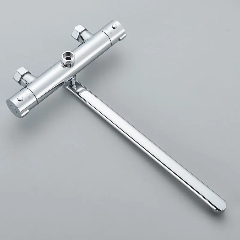 Thermostatic Shower Faucet Chrome Cold Hot Water Mixer Tap Wall Mounted Thermostat Tapware ABS Plastic Handheld Bathtub faucet bathtub faucet shower faucet water mixer