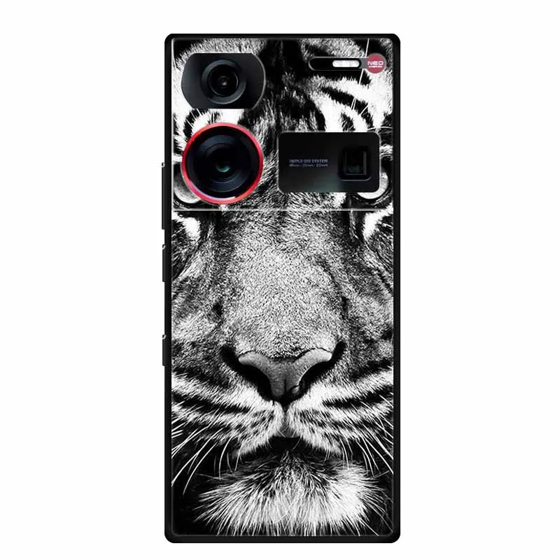 Sleek Black Silicone Soft Back Cover for Smartphones - 6.8 Coque