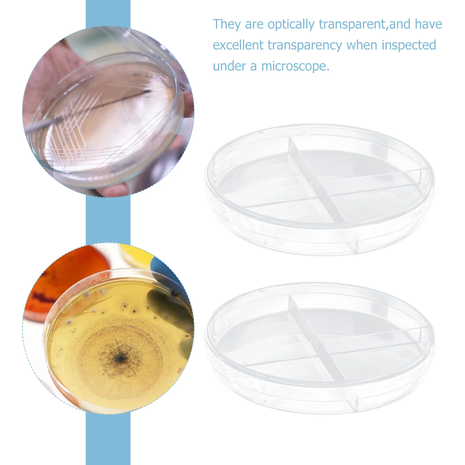 10Pcs 9cm Plastic Cell Culture Dish Clear Petri Scientific Teaching Aid School Glass Cell-Culture Laboratory Chemistry Equipment petri dishes