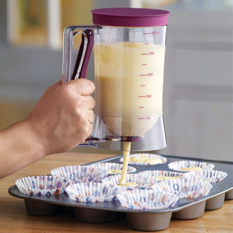 1 Pcs 900ml Batter Dispenser for Pancake Cupcakes Cake,baking tools