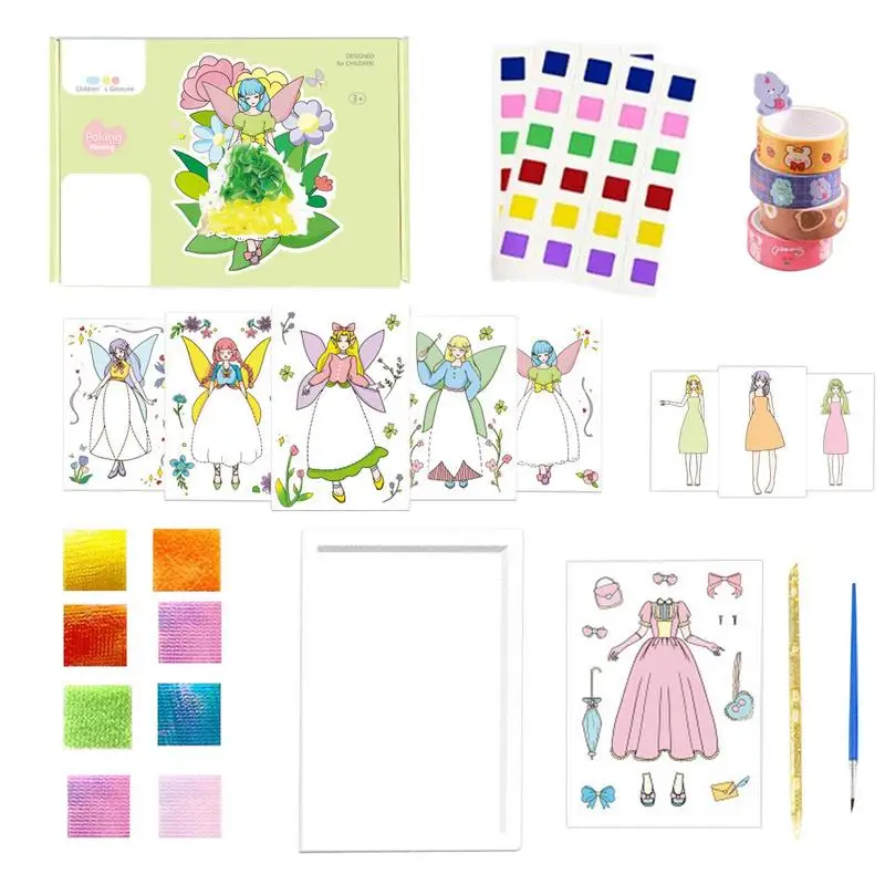 

Hand-Painted Art DIY Toys Cartoon 3D Coloring Dress Up Childhood Infinite Dream Book Hand-Painted Puzzle Painting Material