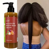 GZE Batana huile biotine crème capillaire cheveux forts Anti-rupture réparation pointes fourchues soyeux pour cheveux secs 3