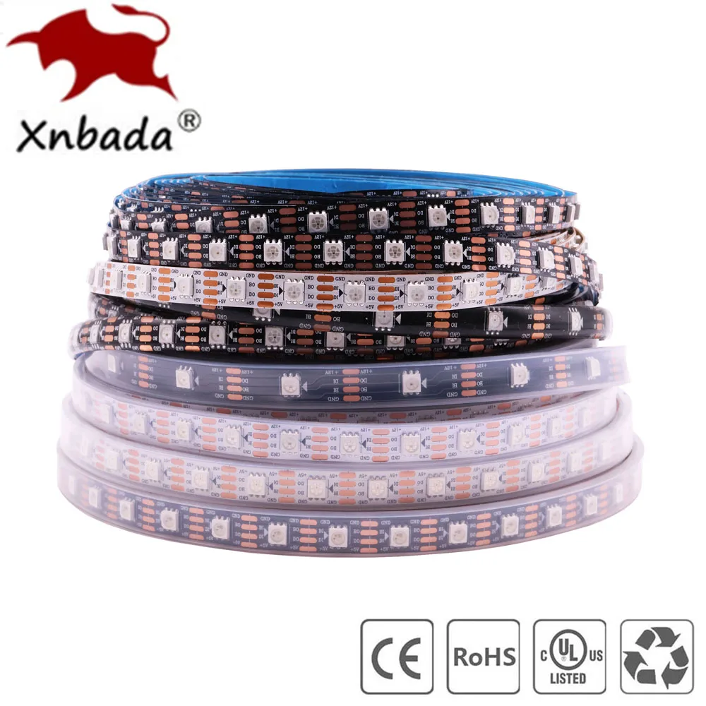 Умная RGB Светодиодная лента WS2813 WS2815(WS2812B обновленная) индивидуальное управление