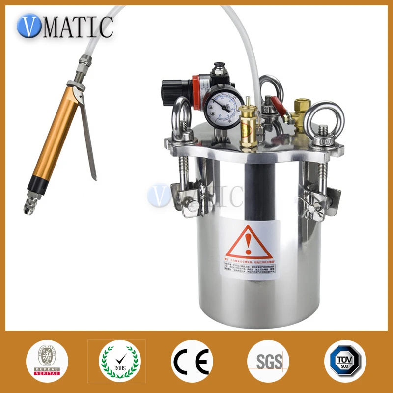 

Free Shipping Fluid Glue Adhesive Dispensing Pneumatic Valve Big Flow With Stainless Carbon Steel Pressure Tank Equipment Set