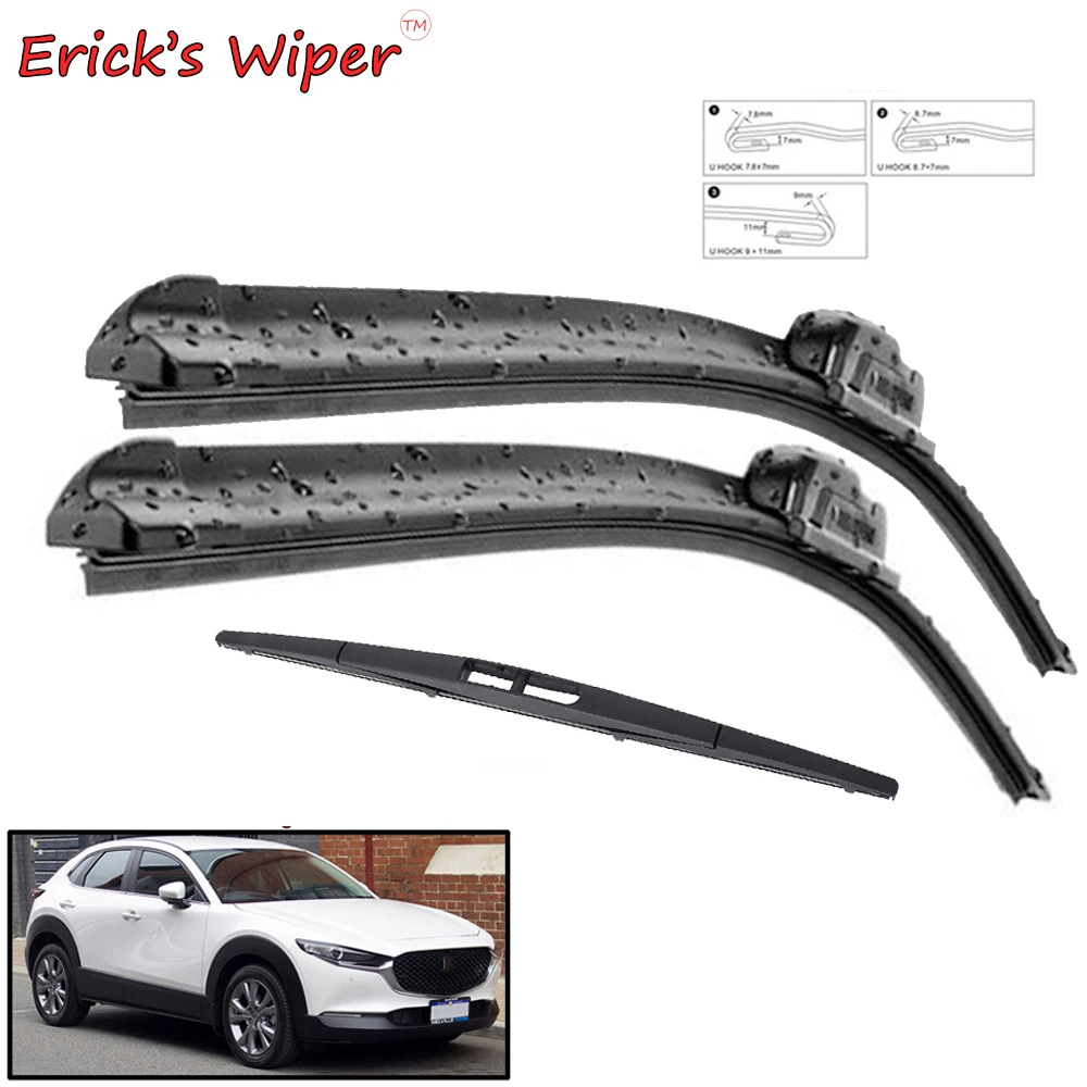 EricksWiperFrontRearWiperBladesSetKitForMazdaCX30CX302019