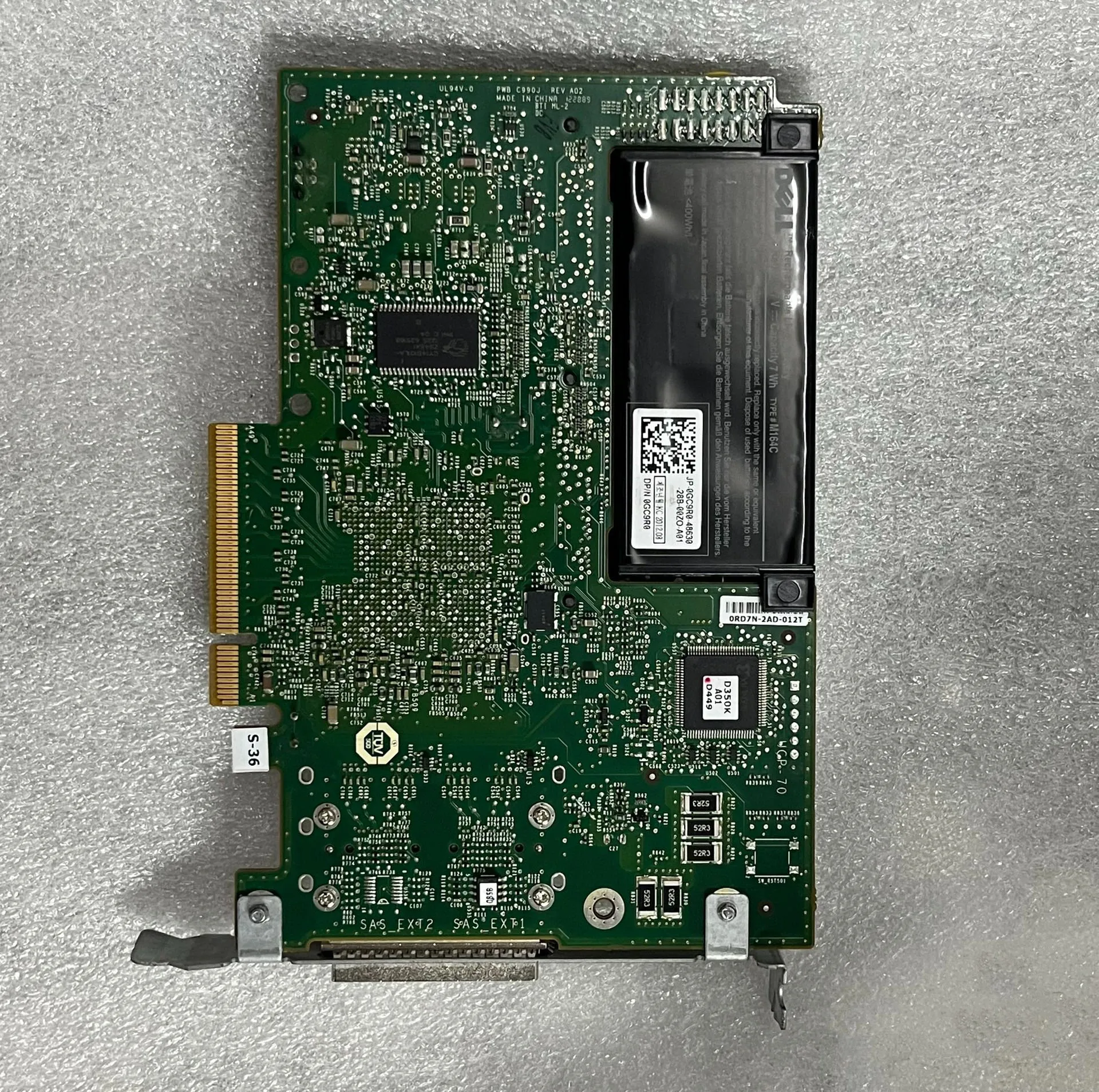 PERC H800 SAS RAID Controller w/ 512MB Cache W/1GB Cache w/ Battery Dell VVGYD 5KYFR D90PG 5 PERC H800 SAS RAID Controller w/ 512MB Cache W/1GB Cache w/ Battery Dell VVGYD 5KYFR D90PG - Image 3