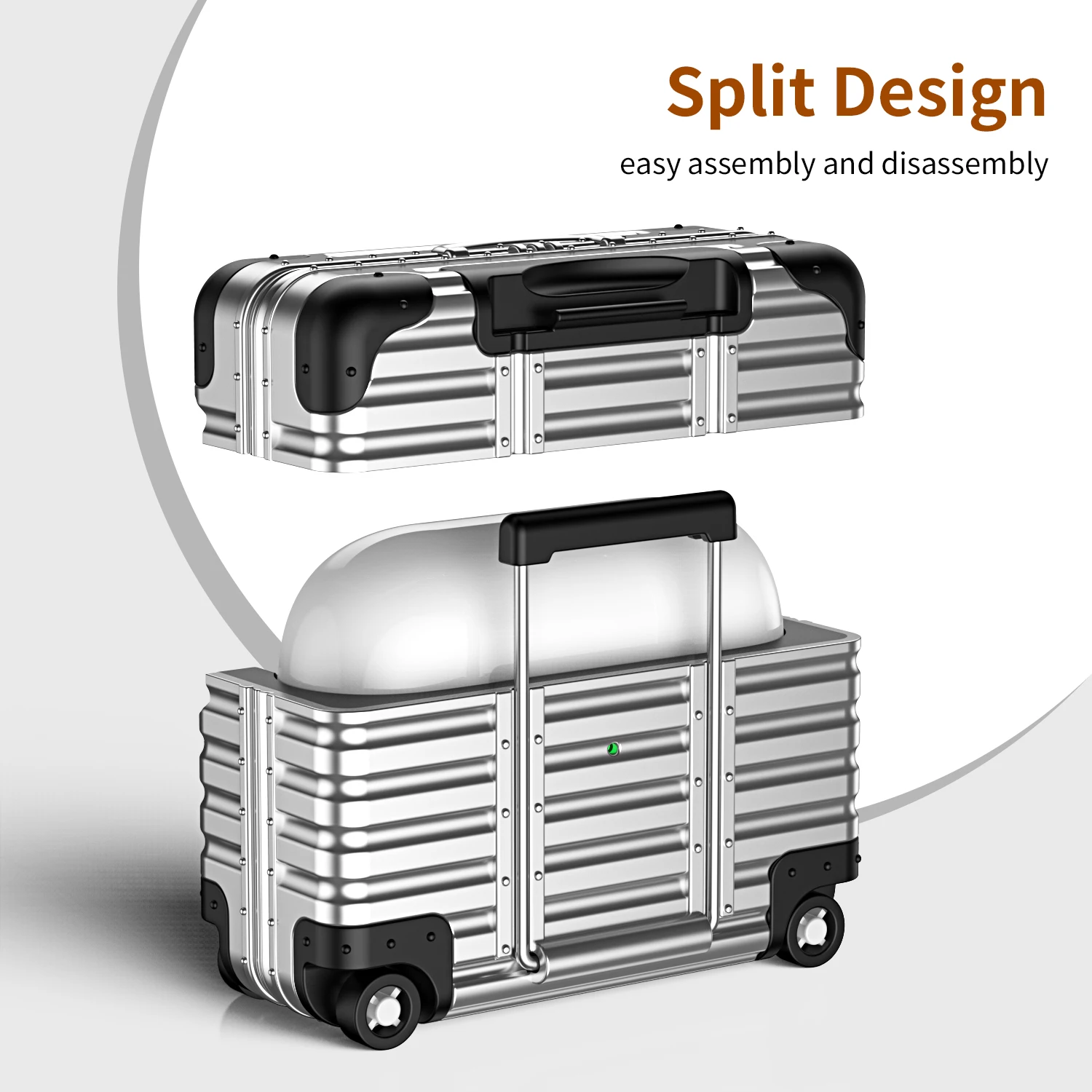 Compact Luggage-Inspired Protective Earphone Case Sleeve