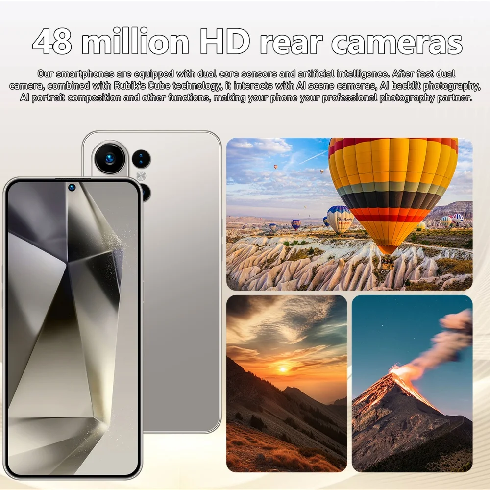 K-Touch Smartphone 5G S30 Ultra Mobile Phones Smartphone Android Cell Phone 22GB+2TB Face Unlock 5G Dual SIM 7800mAh 7.3inch HD 7800mAh Battery Mobile Phone 5G