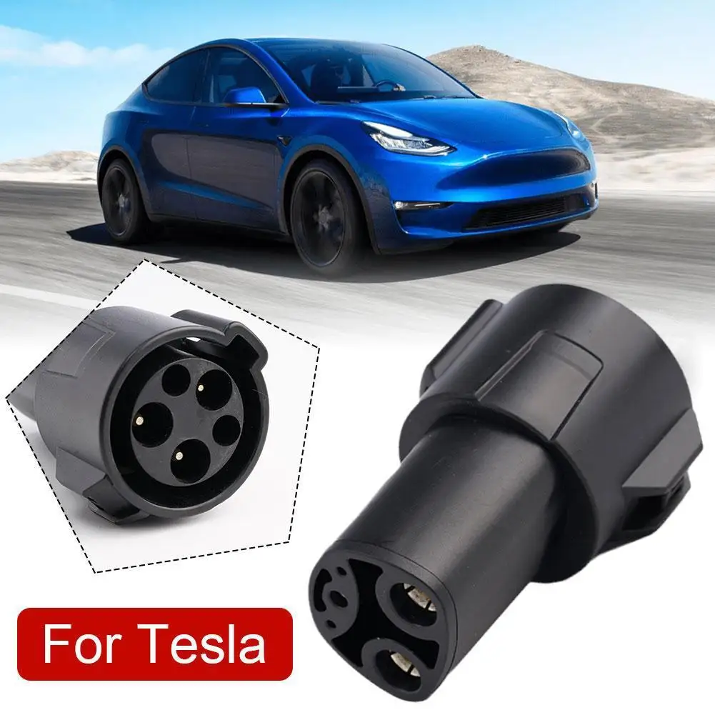 

EV Charger Adapter Electric Car Charging Connector For Tesla Model X Y 3 S SAE J1772 Type 1 To Adapter For Tesla EVSE