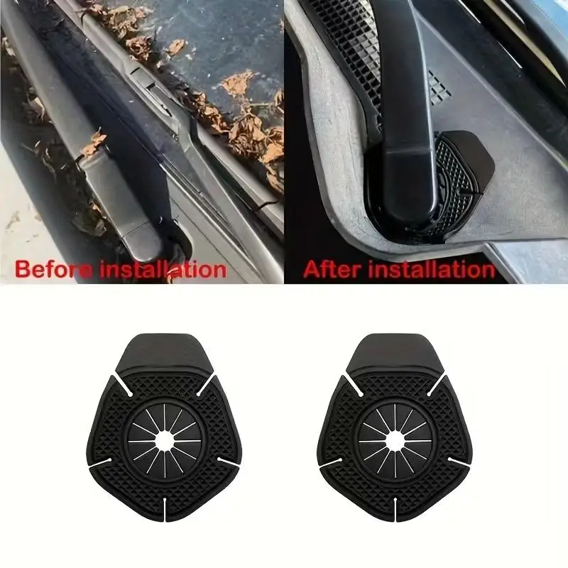 10pcs Car Wiper Arm Protective Car Windshield Wiper Hole Protective Cover Dustproof Sleeve Leaves Debris Prevention Cover