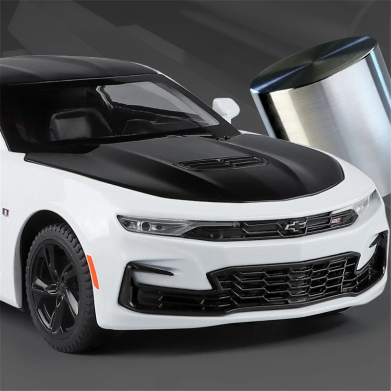 1:24 쉐보레 카마로 SS 1LE 합금 스포츠카 모델 다이캐스트 메탈 레이싱 차량 모델 시뮬레이션 사운드 라이트 어린이 장난감 선물