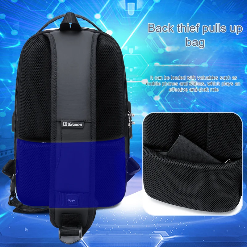 Men's Sports Bag Multi-functional Backpack Trendy Men's Travel High-end Waterproof Casual Backpack Computer Bag