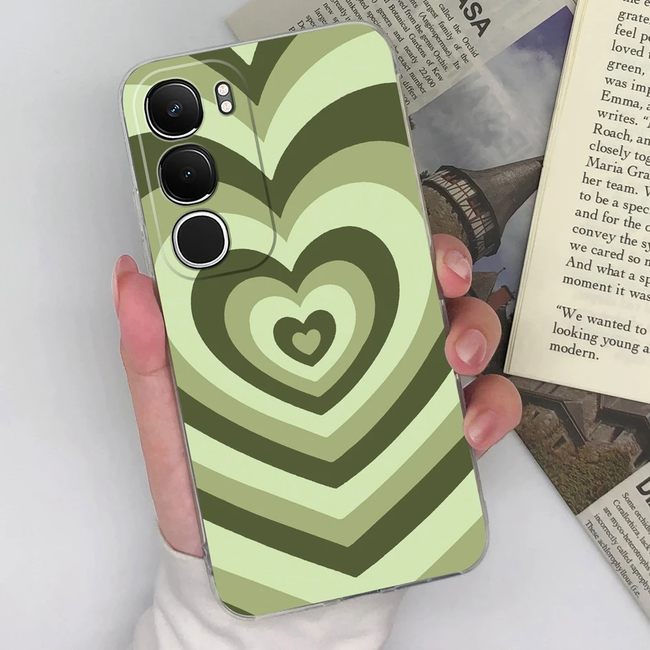 Floral Pattern Clear Silicone Anti-Slip Protective Ultra-Thin Phone Case
