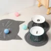 Whisker-Friendly Cat Bowl Wide Cat Wet Feeding Bowl Antitipping Ceramic Food Bowl with Stand for Kitten Puppy Food Water Feeding 5