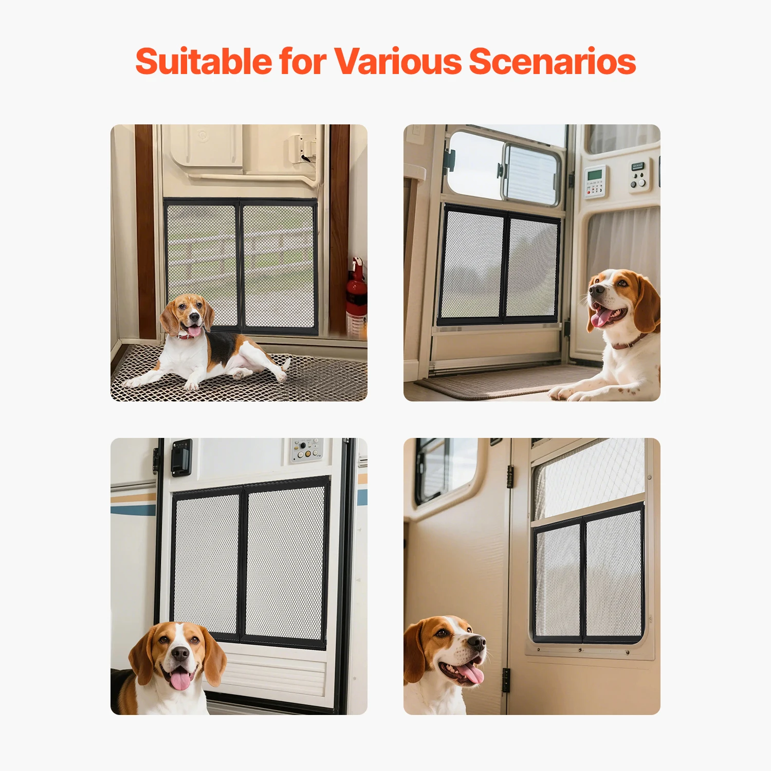 Aluminum RV Screen Door Protector for Pets