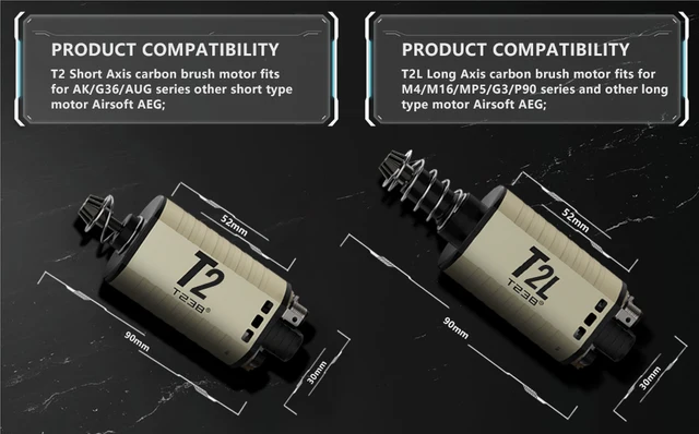 T238 Brushed Motor T2 T2L High Thermal Efficiency High-speed
