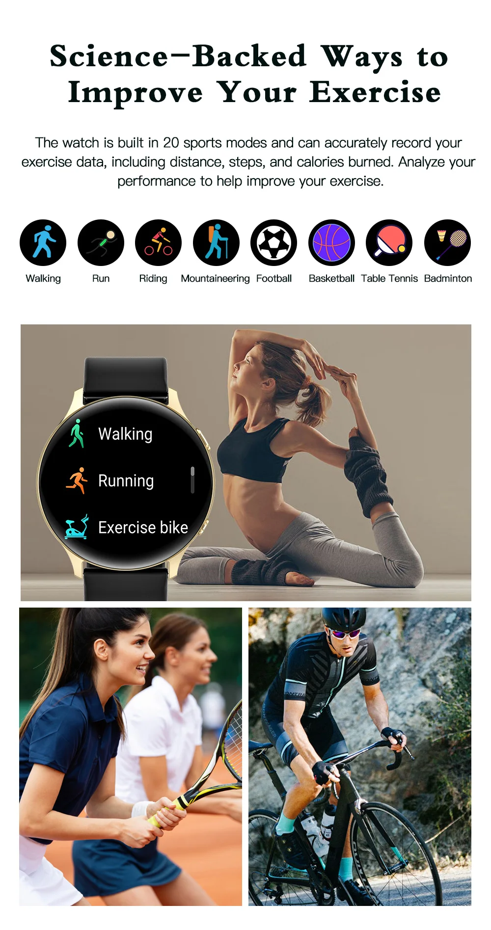 Unisex AI Voice Assistant Smart Watch