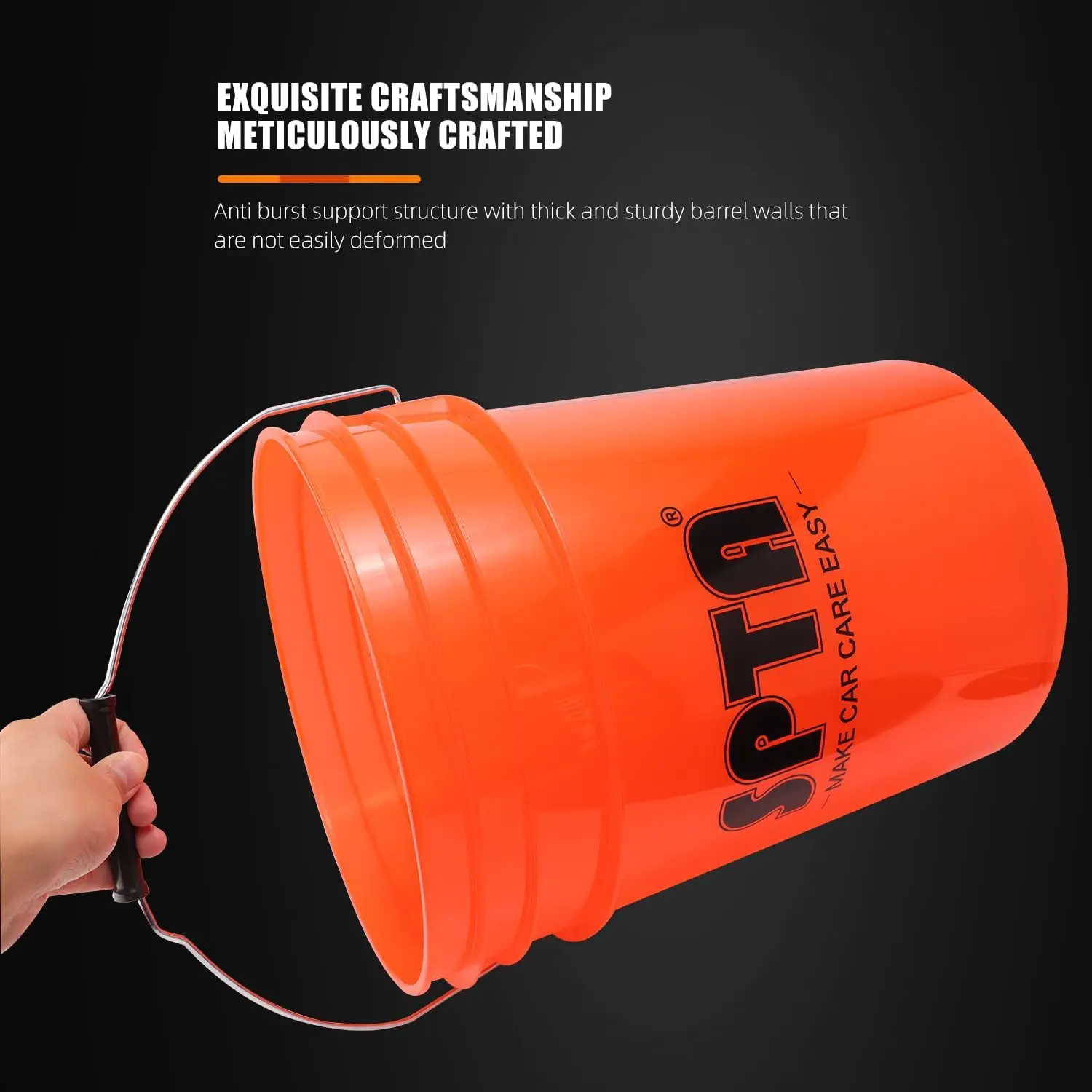 SPTA 33Pcs Car Wash 20L Bucket Set with Car Wash Filter Wash Mitt Sponge Towels Tire Detailing Brushes Exterior Interior Clean 3