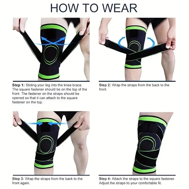 Breathable Knee Compression Sleeve for Pain Relief and Support in Sports & Fitness Activities
