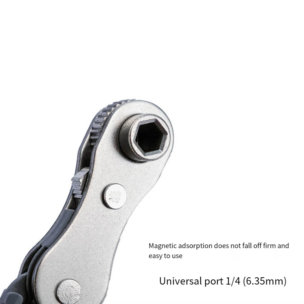

Bidirectional Ratchet Screwdriver Set Right Angle Household Multifunctional Wrench Cross Slotted Portable Short Screwdriver
