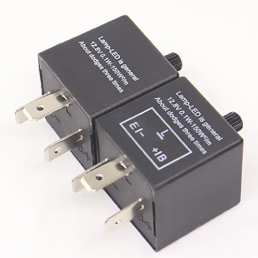 Electronic LED Adjustable Flasher Relay For Turn Signal Light Blinker