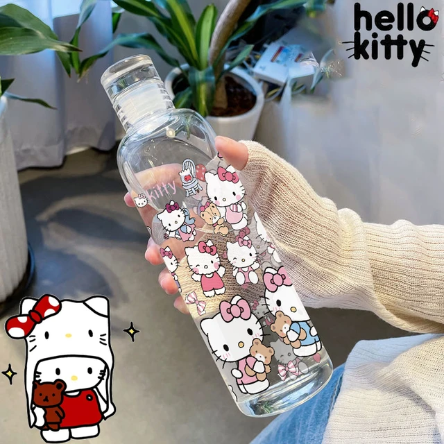 Hello Kitty bottiglia d'acqua moda bottiglia sportiva ad alta capacità  bottiglie da viaggio portatili Fitness