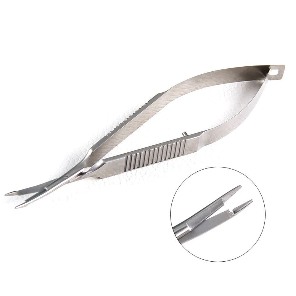 Description Picture 2 of item12.5cm Plat Handle Needle Holder With Scissors Ophthalmic Instrument Surgery Device