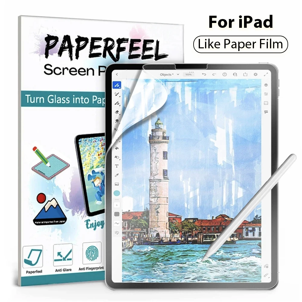 Paper Film Screen Protector For iPad Air 11 13 M3 2025 A16 10th 10.9 For iPad Pro 13 11 M4 M2 12.9 9th Air 5 4 3 Matte