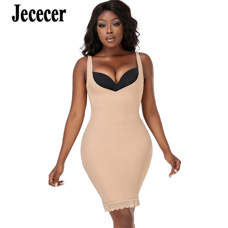 Women Full Length Control Slip Under Bust Dress Mini Type Shapewear Body Shaper Underskirt Tube Under DressVestido