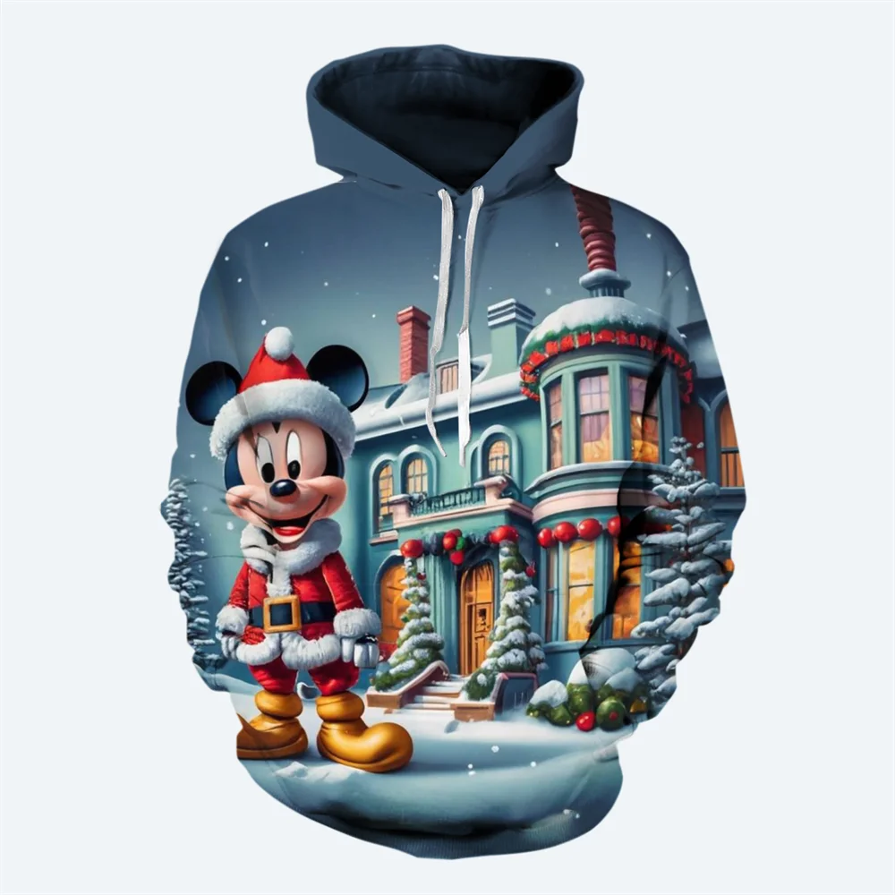 thumbnail image 1 of Nueva sudadera con capucha de dibujos animados para hombre, sudadera con estampado 3D de Disney Mickey Mouse, suéter de estilo informal de calle a la moda, sudadera con capucha para hombre, 1 of 5