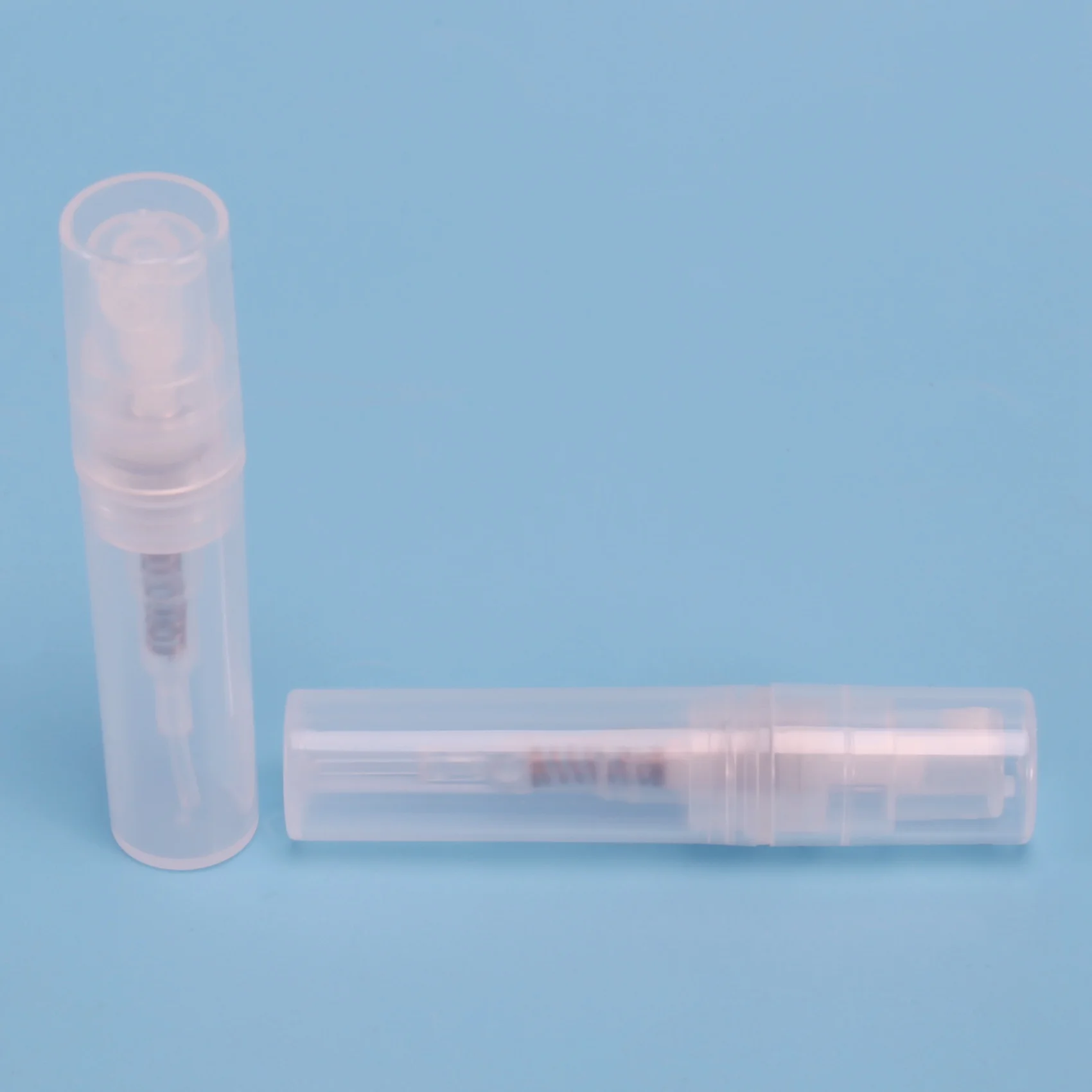 투명 플라스틱 스프레이 병, 작은 화장품 포장 무화기 향수병, 분무 스프레이 액체 용기, 2ml, 로트당 200 개