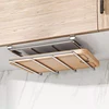 Under Cabinet Cutting Board Organizer Holder Kitchen Hanging Chopping Board Pot Lid Kitchenware Storage Rack Stainless Steel 2